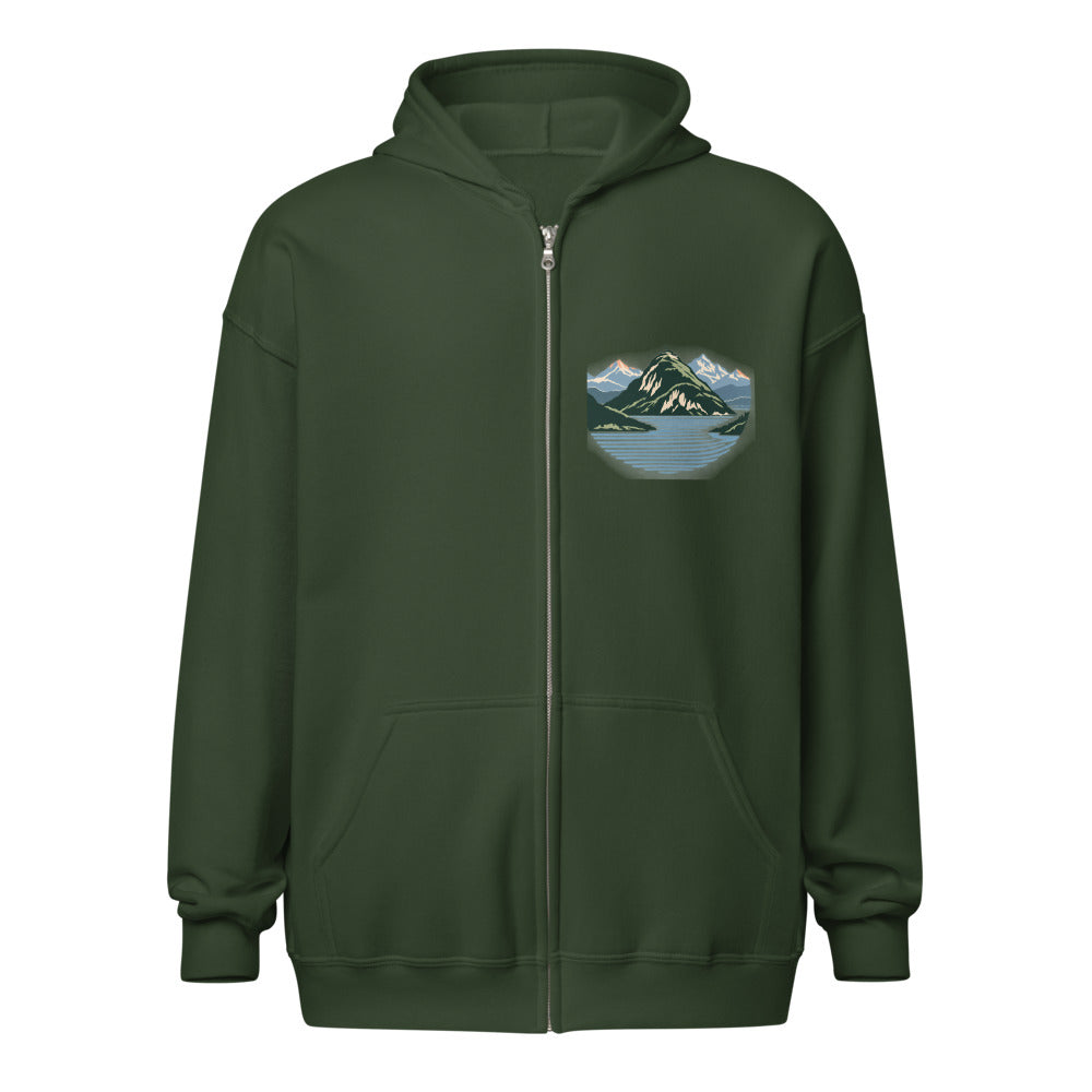 Stanserhorn Vierwaldstättersee Zip-Hoodie – Waldgrün
