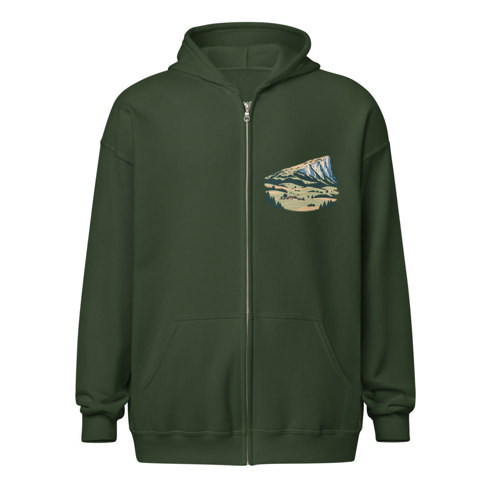 Hohgant Emmental Zip-Hoodie – Waldgrün