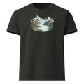 Piz Morteratsch Gletscherzunge Heavyweight-T-Shirt – Schwarz gewaschen
