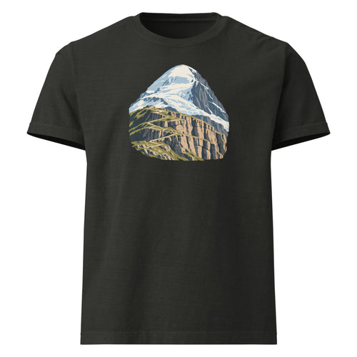 Balmhorn Gemmi Heavyweight-T-Shirt – Schwarz gewaschen