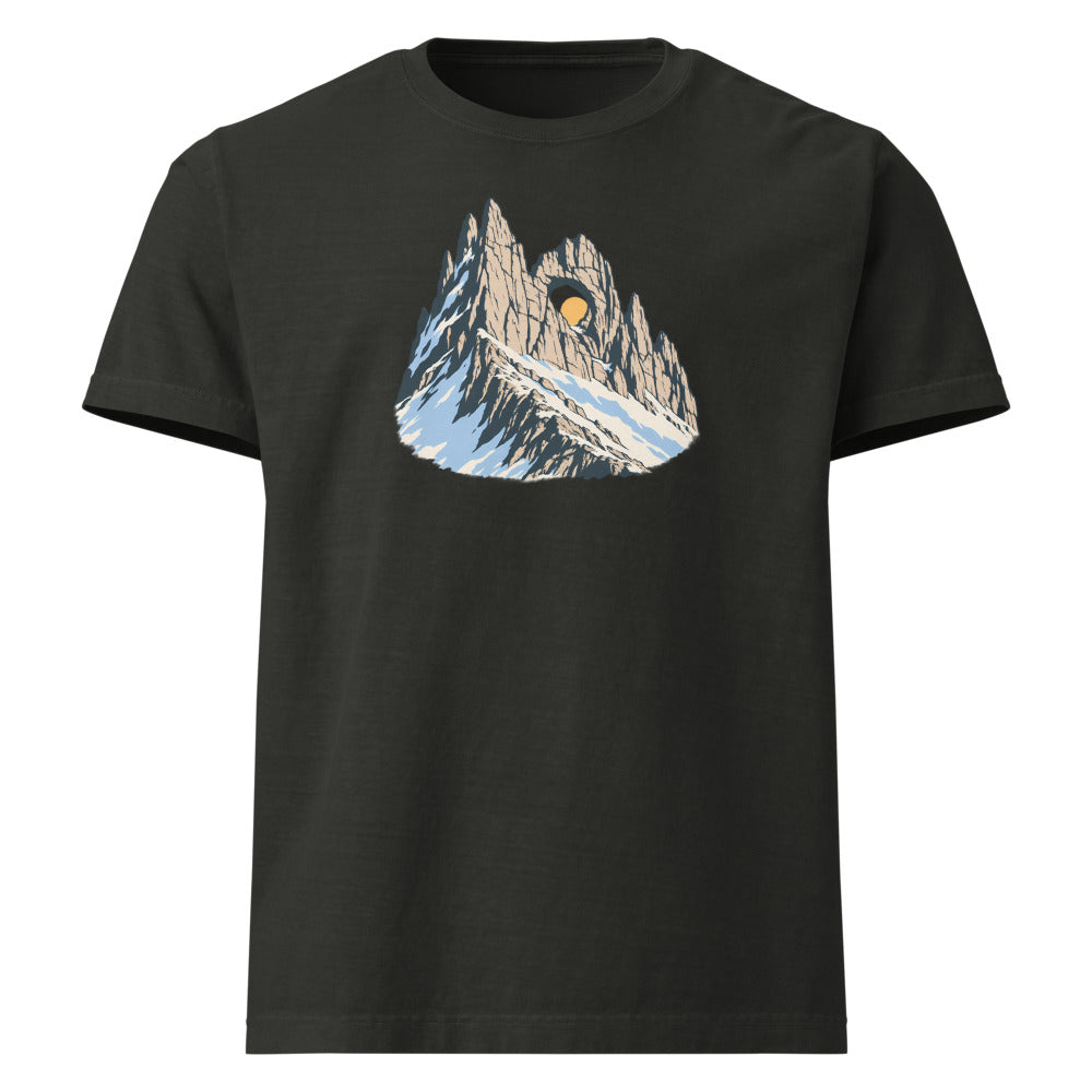 Tschingelhörner Martinsloch Heavyweight-T-Shirt – Schwarz gewaschen