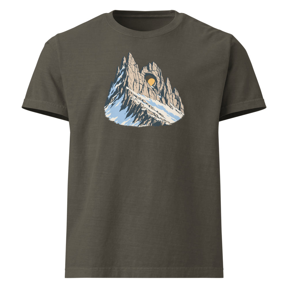 Tschingelhörner Martinsloch Heavyweight-T-Shirt – Anthrazit gewaschen