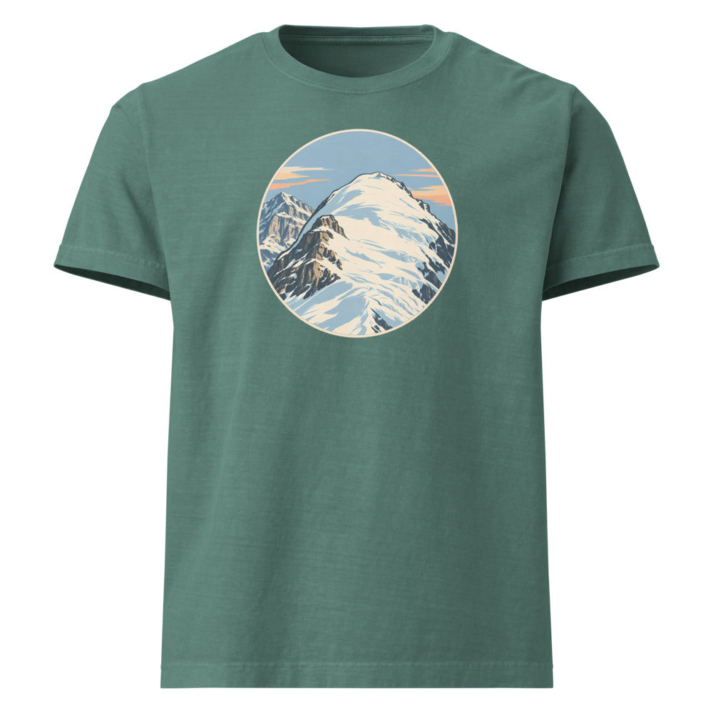 Mönch Nollen Heavyweight-T-Shirt – Salbeigrün gewaschen