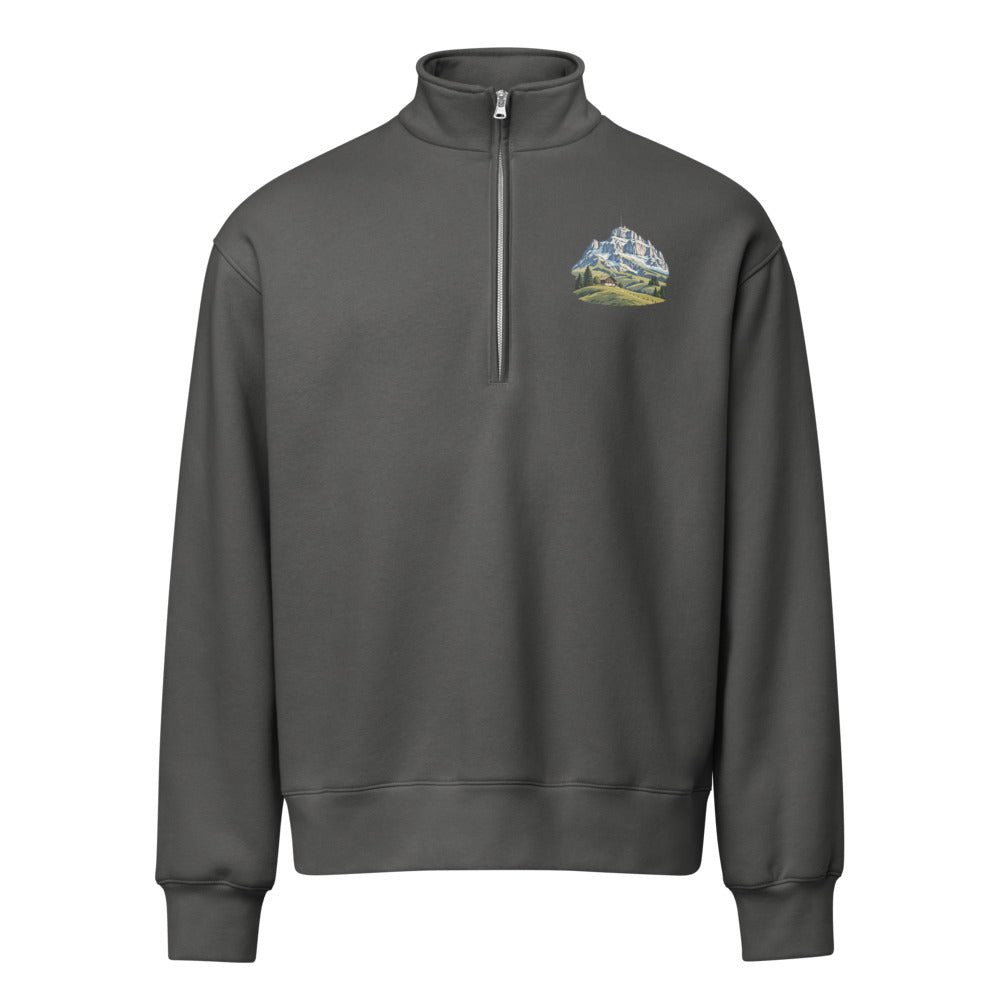 Säntis Appenzeller Hügel Half-Zip-Pullover – Asphalt