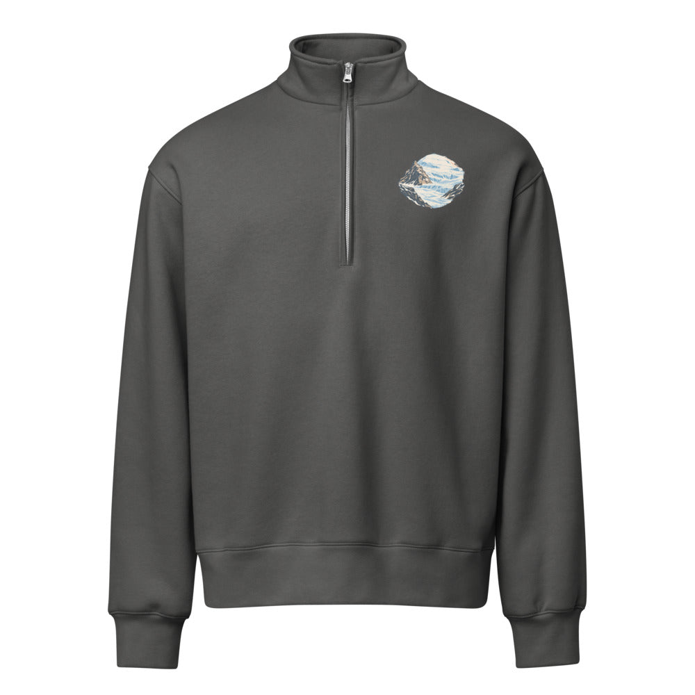 Klein Titlis Felsnase Half-Zip-Pullover – Asphalt