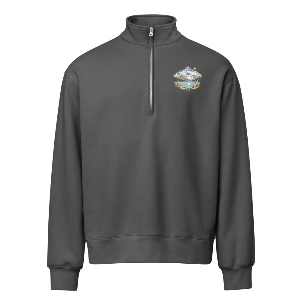Piz Corvatsch Engadin Half-Zip-Pullover – Asphalt