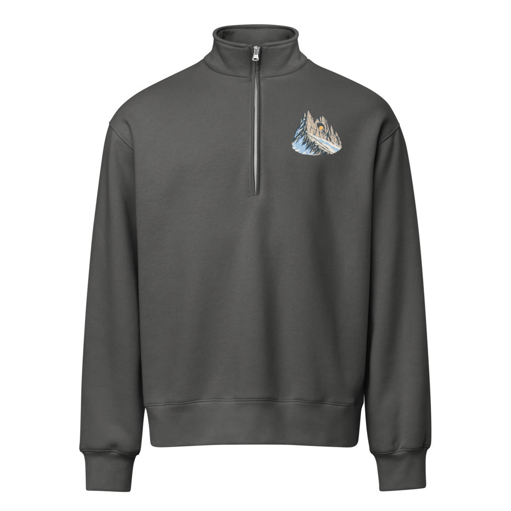 Tschingelhörner Martinsloch Half-Zip-Pullover – Asphalt