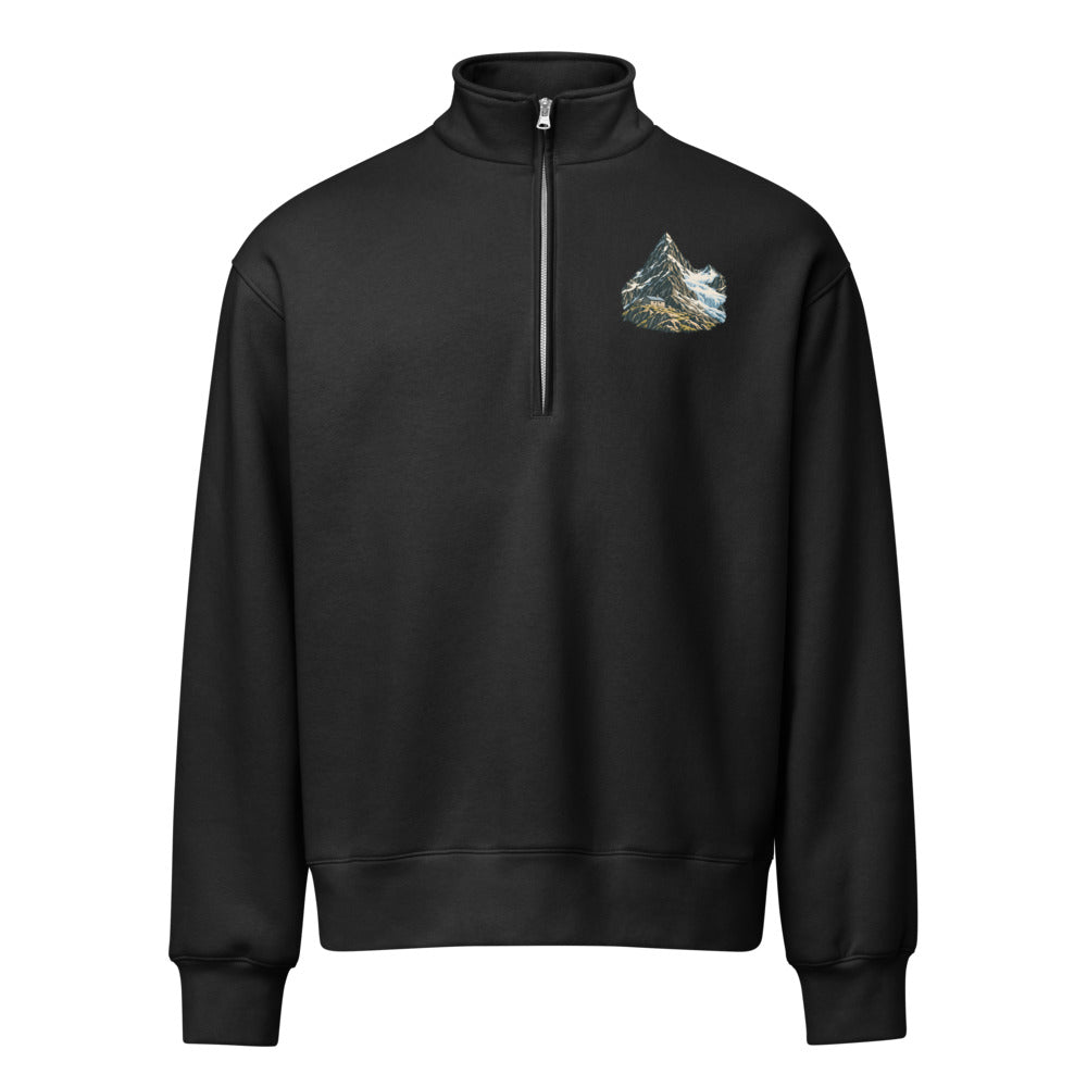 Piz Linard Silvretta Half-Zip-Pullover – Schwarz