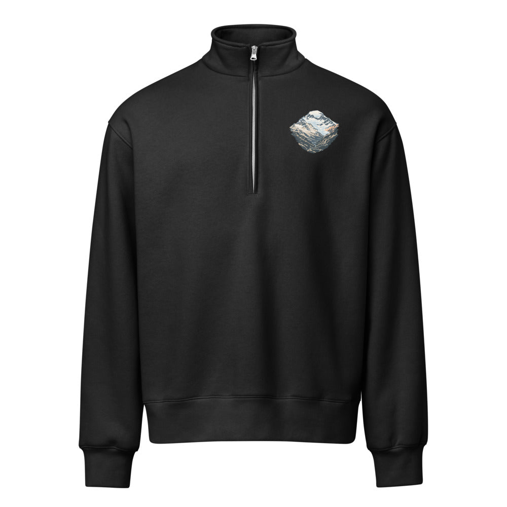 Monte Leone Simplon Half-Zip-Pullover – Schwarz
