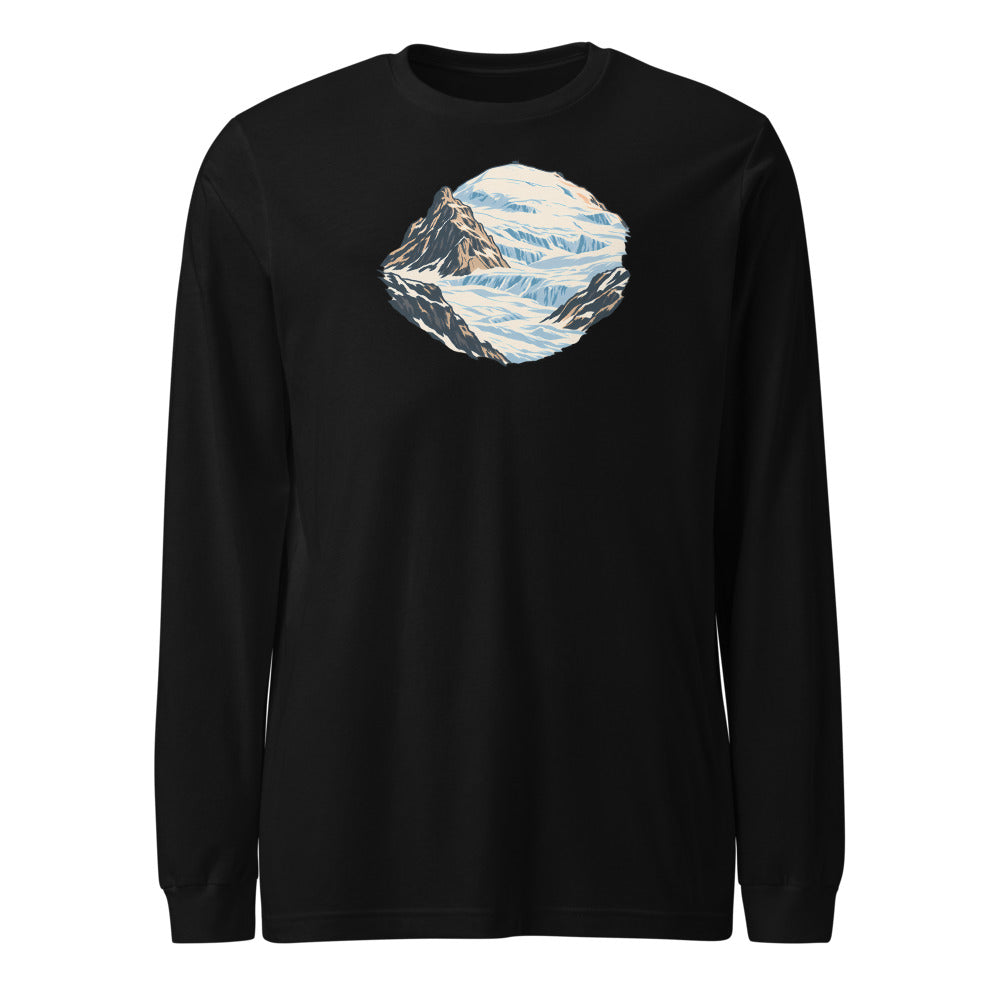 Klein Titlis Felsnase Langarmshirt – Schwarz