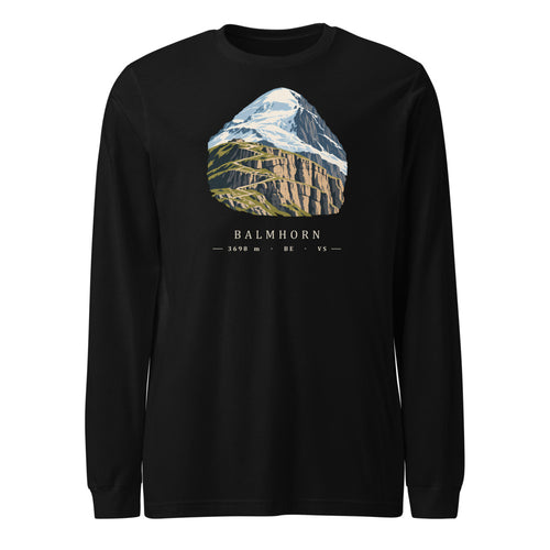 Balmhorn Gemmi Langarmshirt – Schwarz
