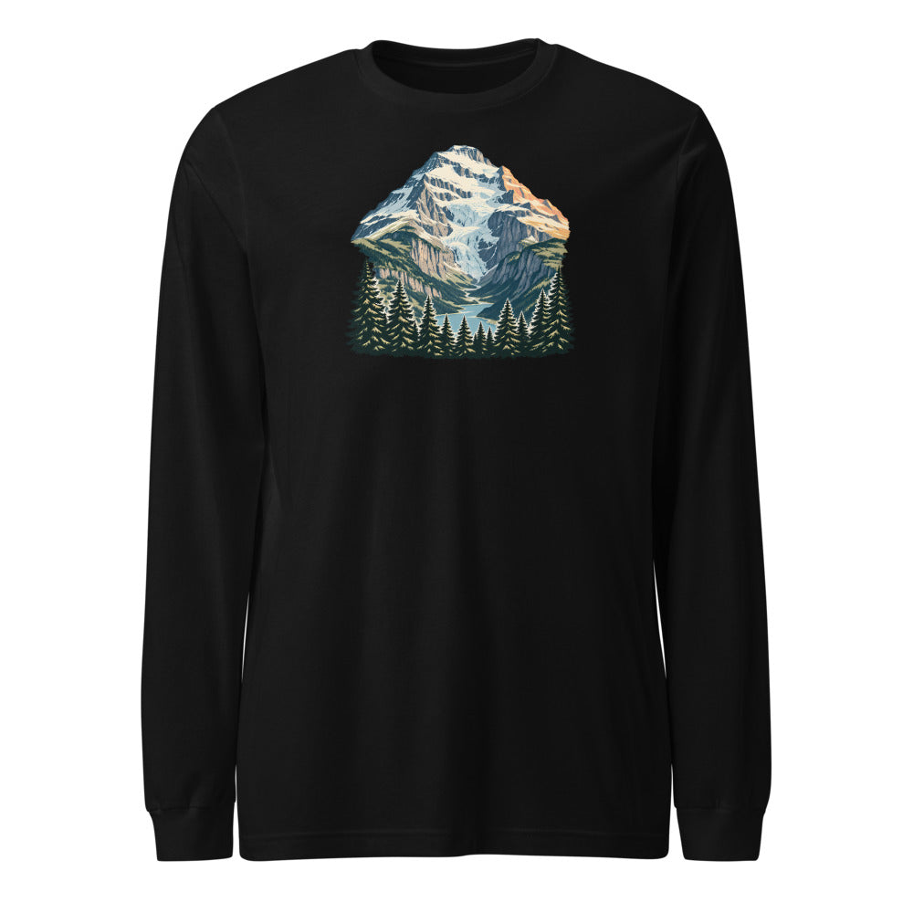 Doldenhorn Kandersteg Langarmshirt – Schwarz