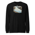 Rhonegletscher Furka Langarmshirt – Schwarz