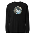 Fiescherhörner Eisbruch Langarmshirt – Schwarz
