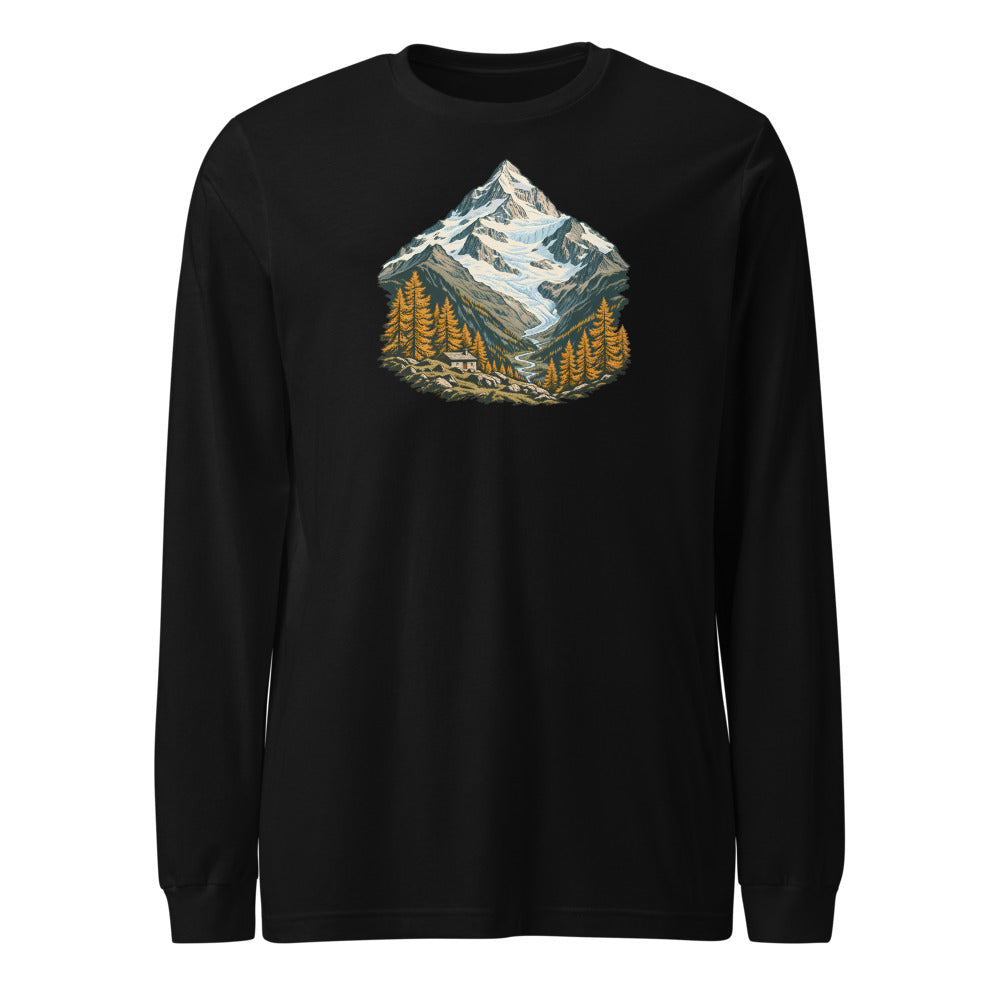 Mont Collon Arolla Langarmshirt – Schwarz