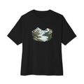 Piz Morteratsch Gletscherzunge Boxy Tee – Schwarz