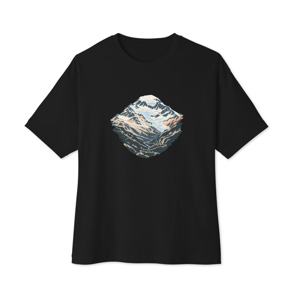 Monte Leone Simplon Boxy Tee – Schwarz