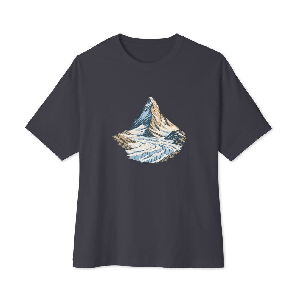 Matterhorn Gornergrat Boxy Tee – Dunkelgrau