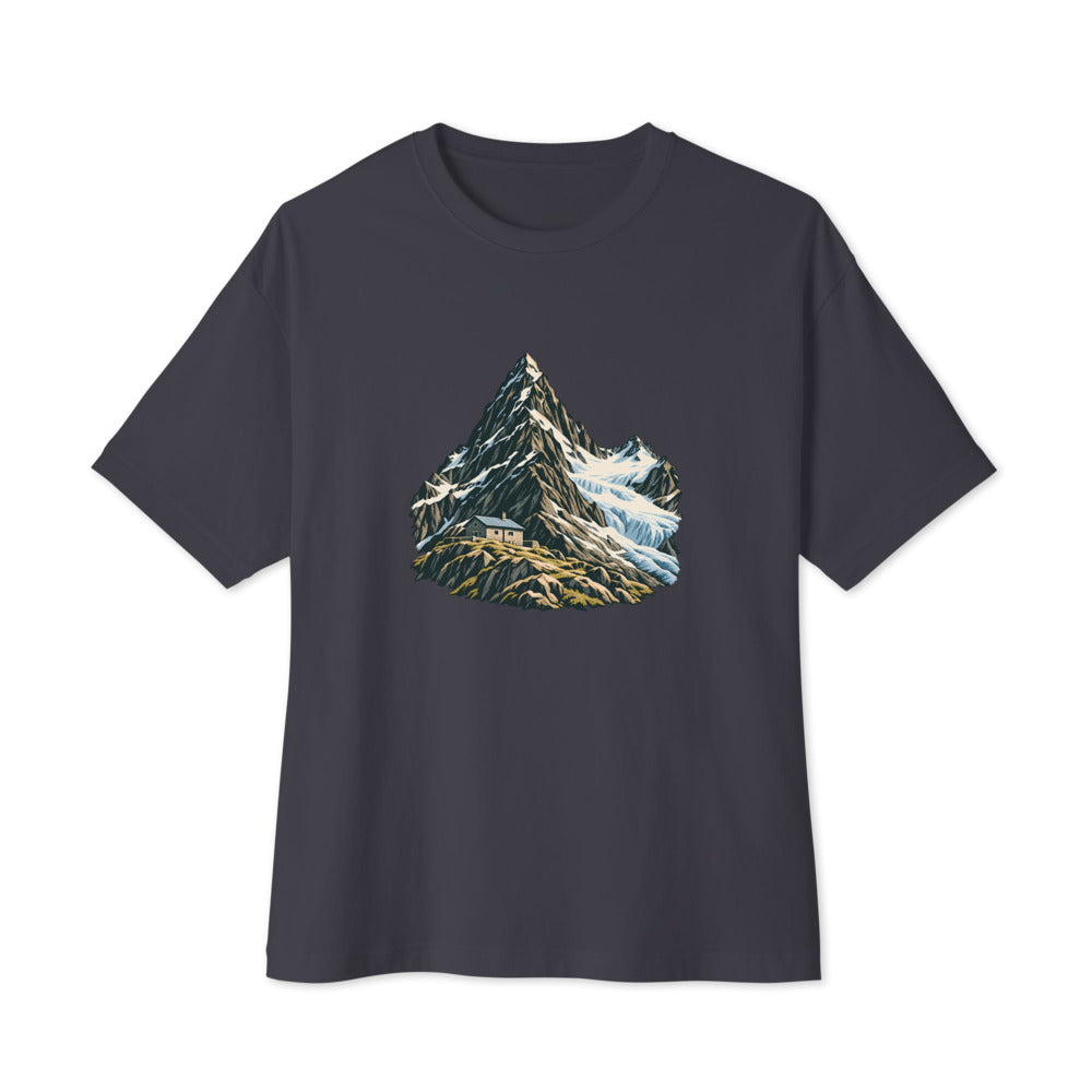 Piz Linard Silvretta Boxy Tee – Dunkelgrau