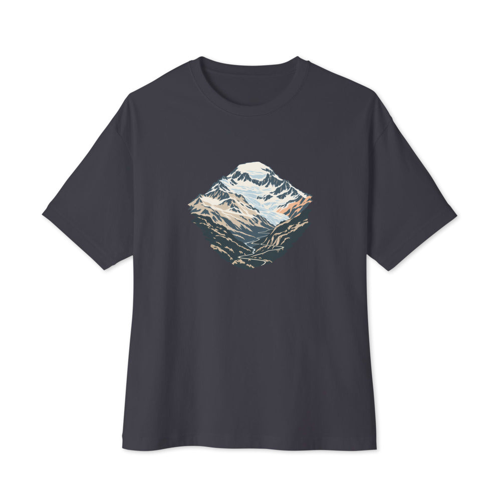Monte Leone Simplon Boxy Tee – Dunkelgrau