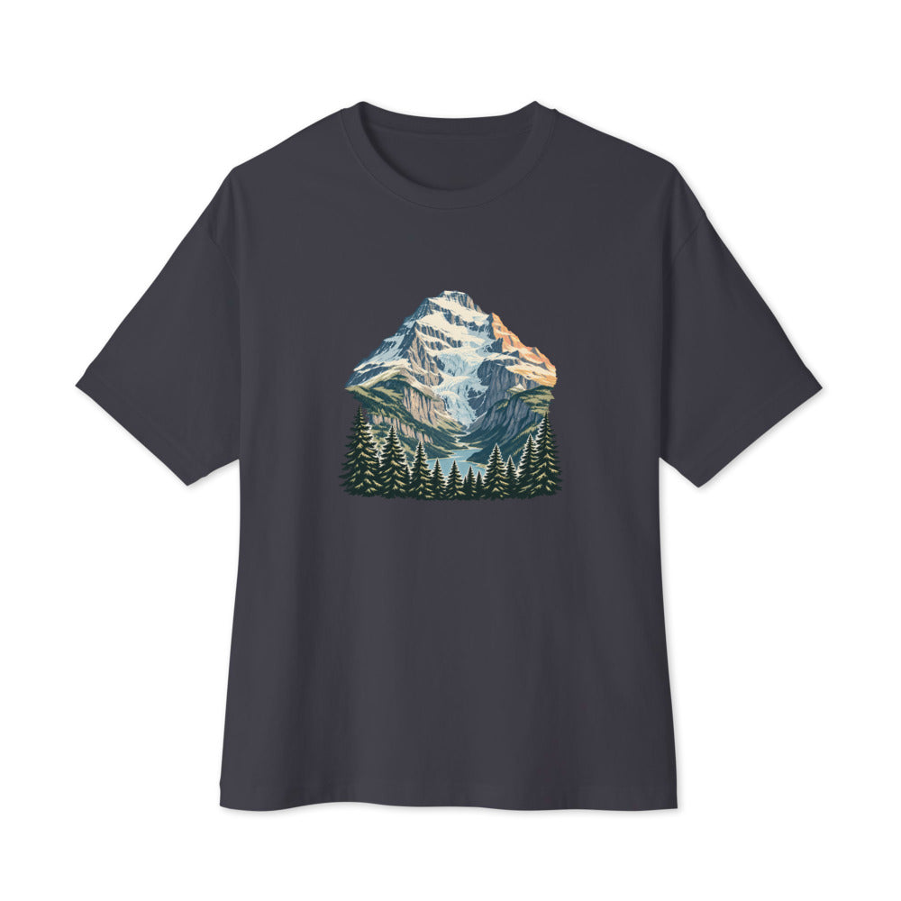 Doldenhorn Kandersteg Boxy Tee – Dunkelgrau