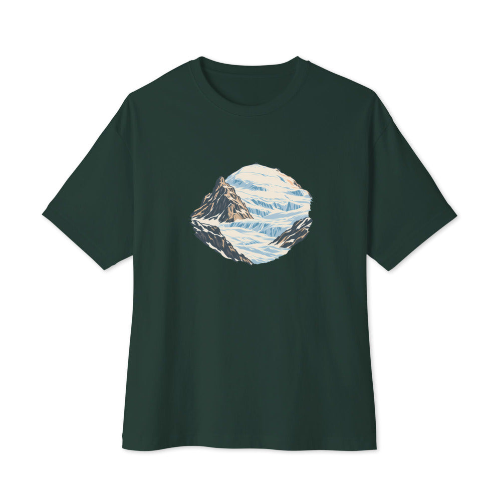 Klein Titlis Felsnase Boxy Tee – Waldgrün