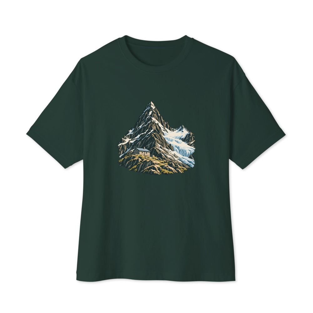 Piz Linard Silvretta Boxy Tee – Waldgrün