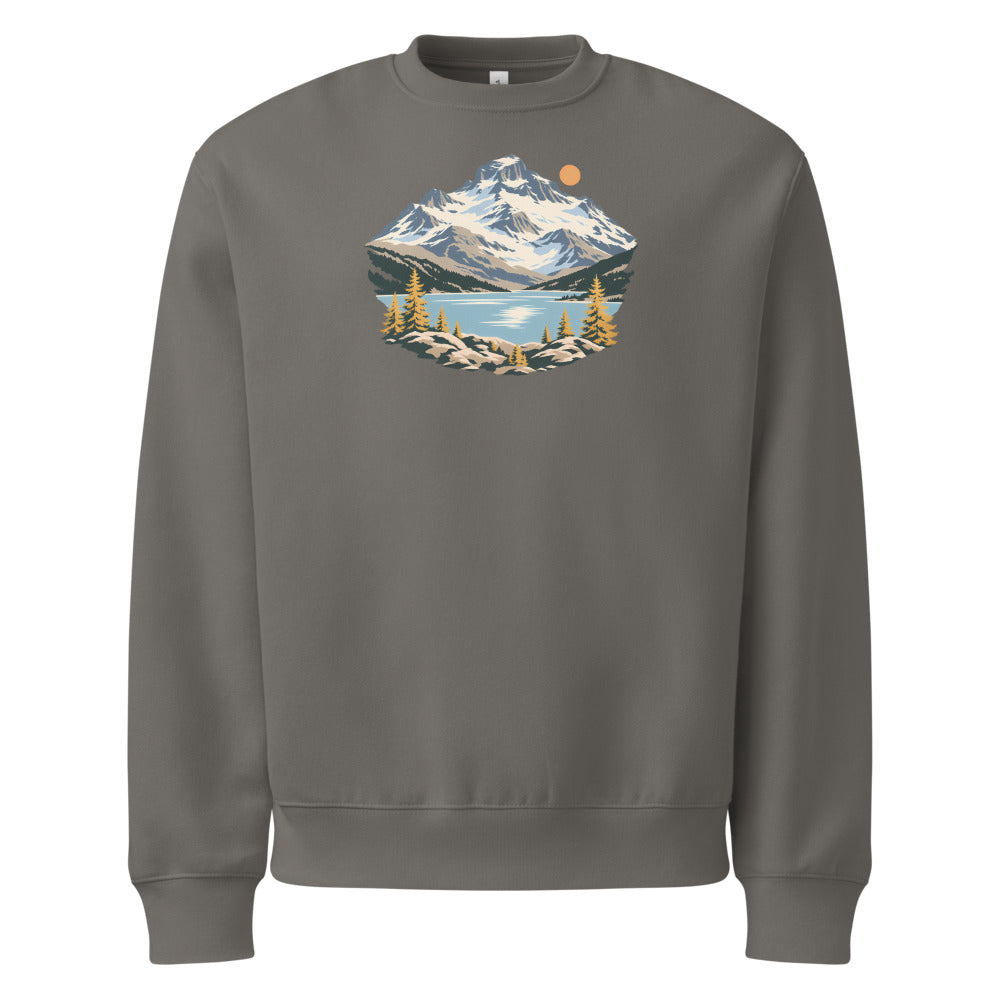 Piz Corvatsch Engadin Heavyweight Sweatshirt – Asphalt