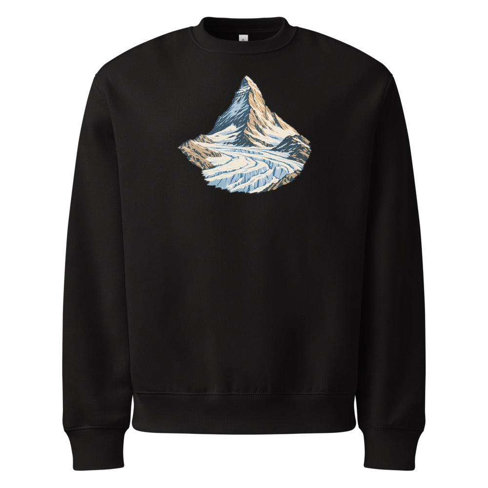 Matterhorn Gornergrat Heavyweight Sweatshirt – Schwarz