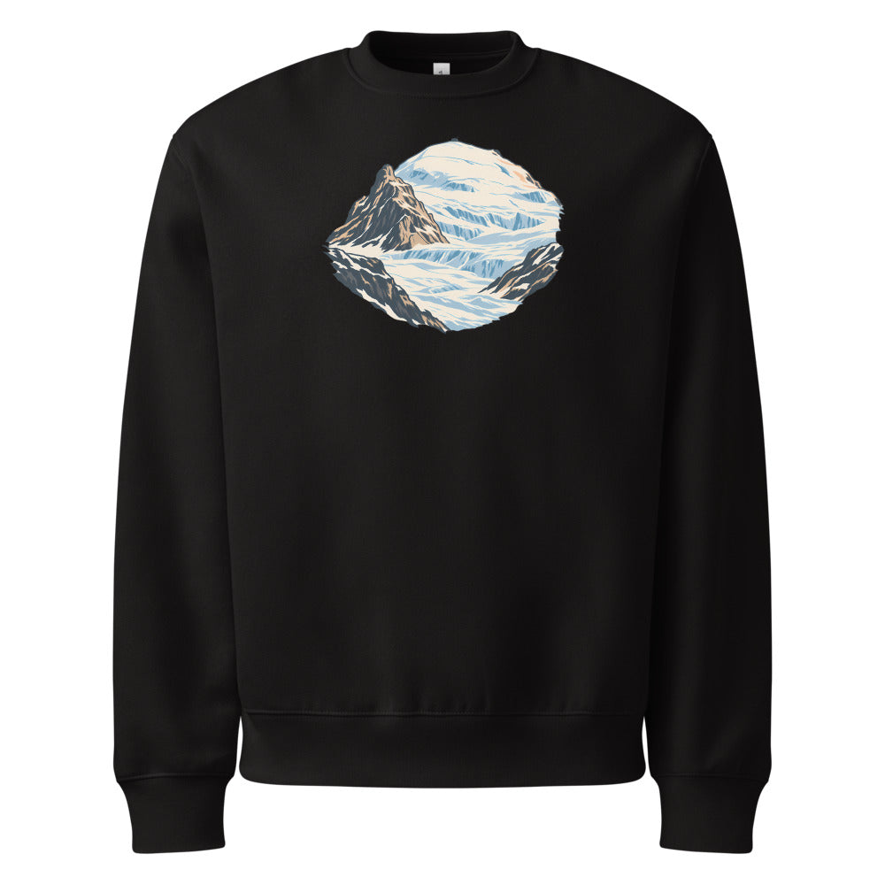 Klein Titlis Felsnase Heavyweight Sweatshirt – Schwarz