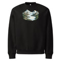 Piz Morteratsch Gletscherzunge Heavyweight Sweatshirt – Schwarz
