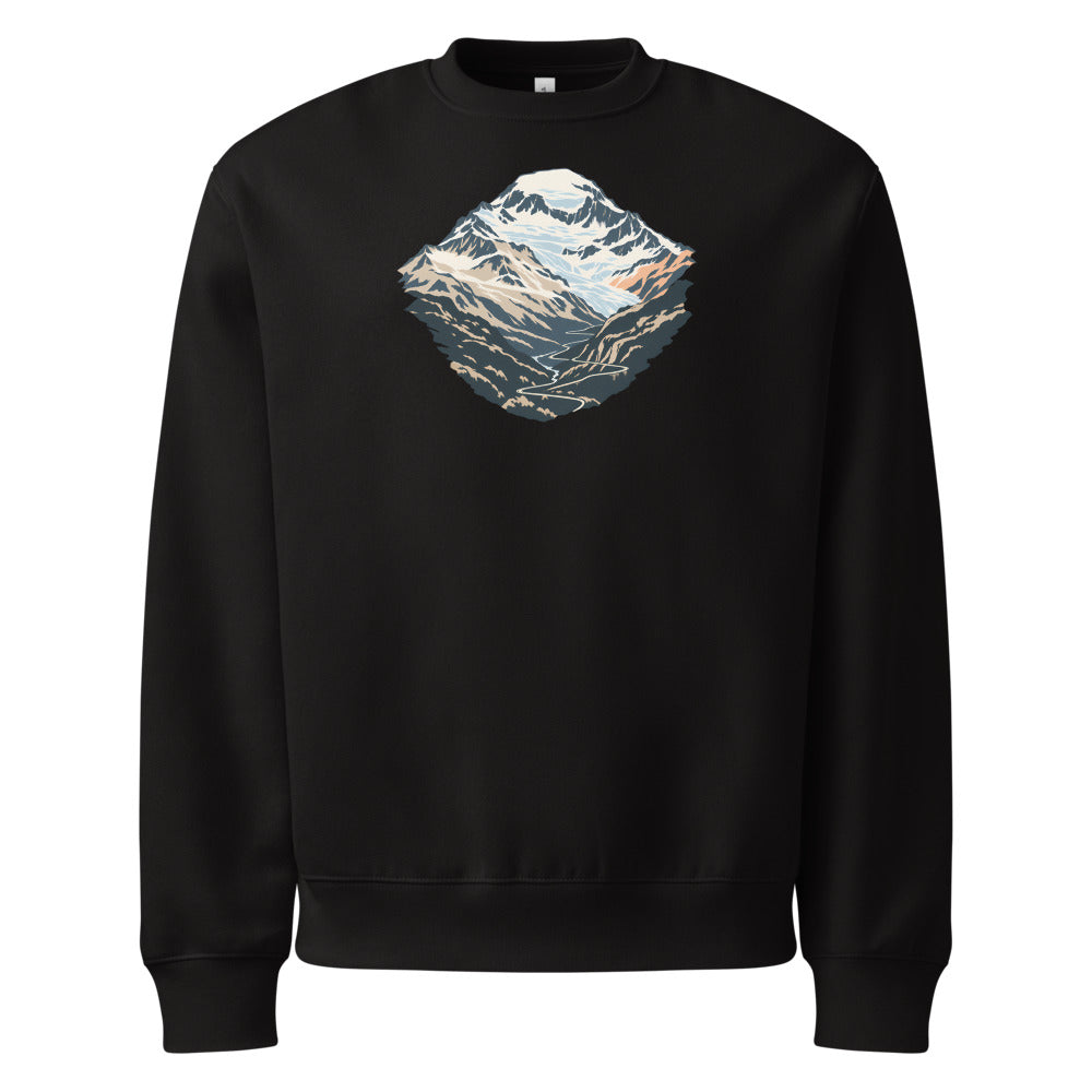 Monte Leone Simplon Heavyweight Sweatshirt – Schwarz