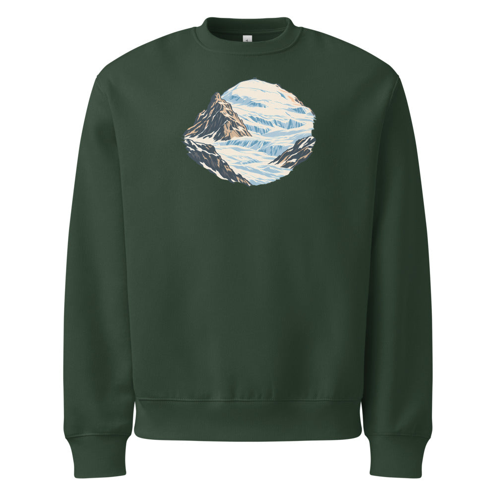 Klein Titlis Felsnase Heavyweight Sweatshirt – Waldgrün
