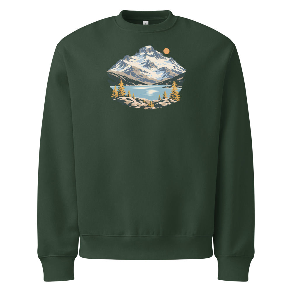 Piz Corvatsch Engadin Heavyweight Sweatshirt – Waldgrün
