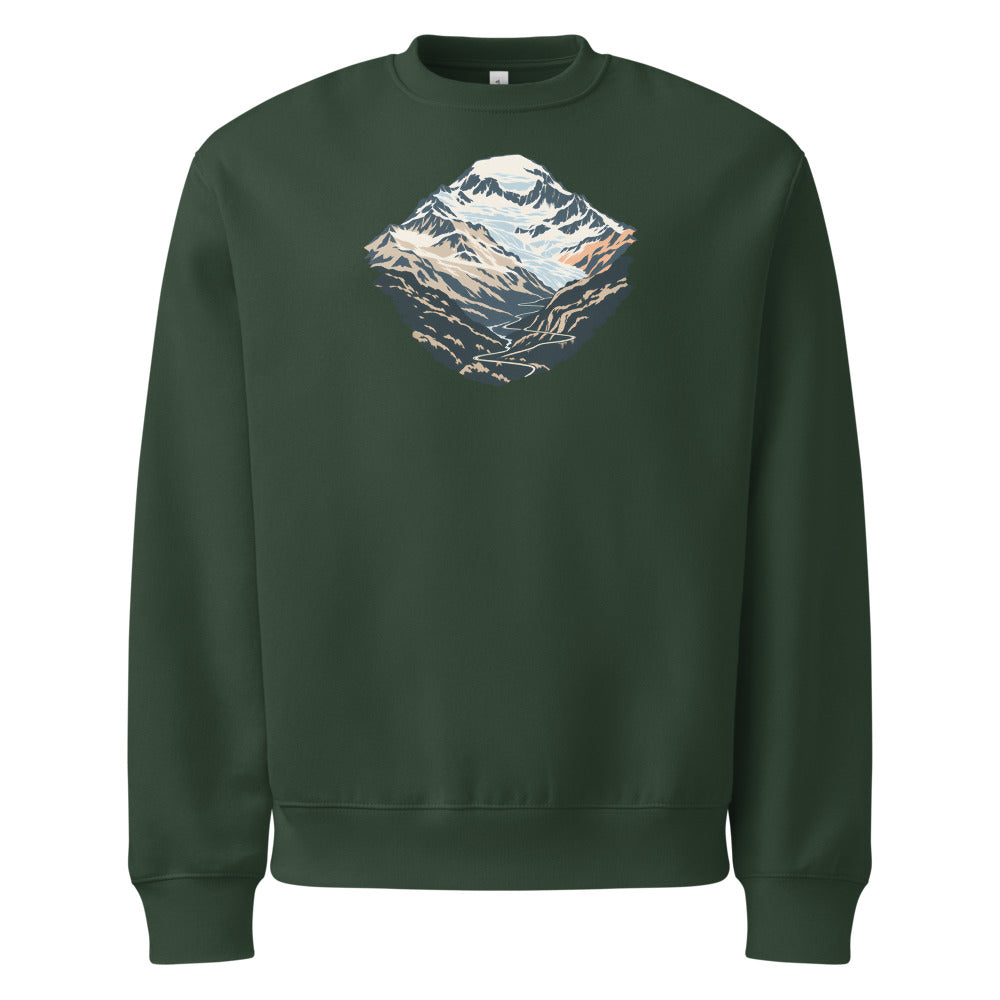 Monte Leone Simplon Heavyweight Sweatshirt – Waldgrün