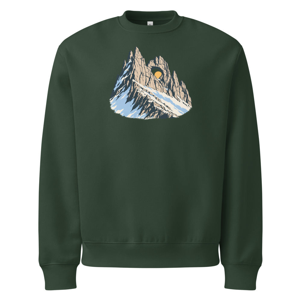 Tschingelhörner Martinsloch Heavyweight Sweatshirt – Waldgrün