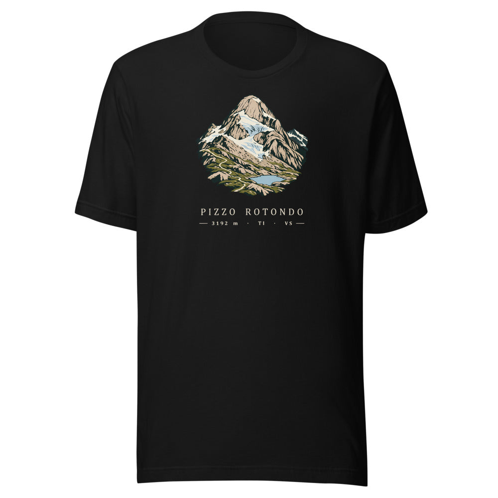 Pizzo Rotondo Gotthard T-Shirt – Schwarz
