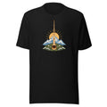 Alphorn bei Sonnenaufgang T-Shirt – Schwarz