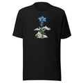 Enzian und Fels T-Shirt – Schwarz