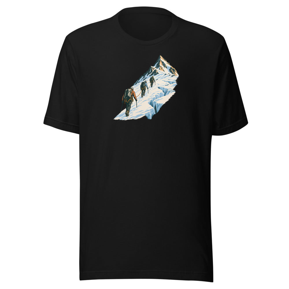Gletscher Seilschaft T-Shirt – Schwarz