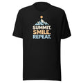 Summit. Smile. Repeat. T-Shirt – Schwarz