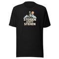 Steigen statt stehen T-Shirt – Schwarz