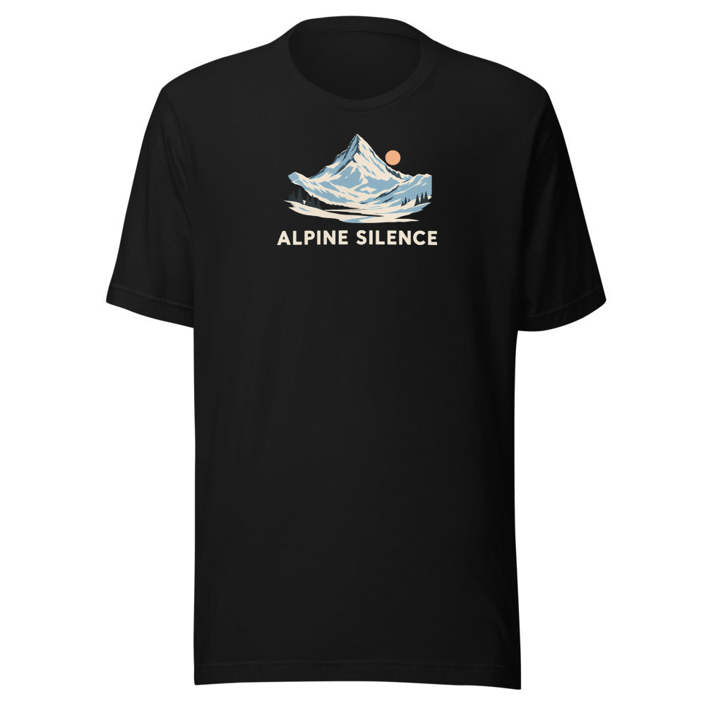 Alpine Silence T-Shirt – Schwarz
