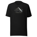 Piz Bernina Höhenlinien T-Shirt – Schwarz