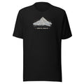 Säntis Höhenlinien T-Shirt – Schwarz