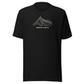 Mönch Höhenlinien T-Shirt – Schwarz