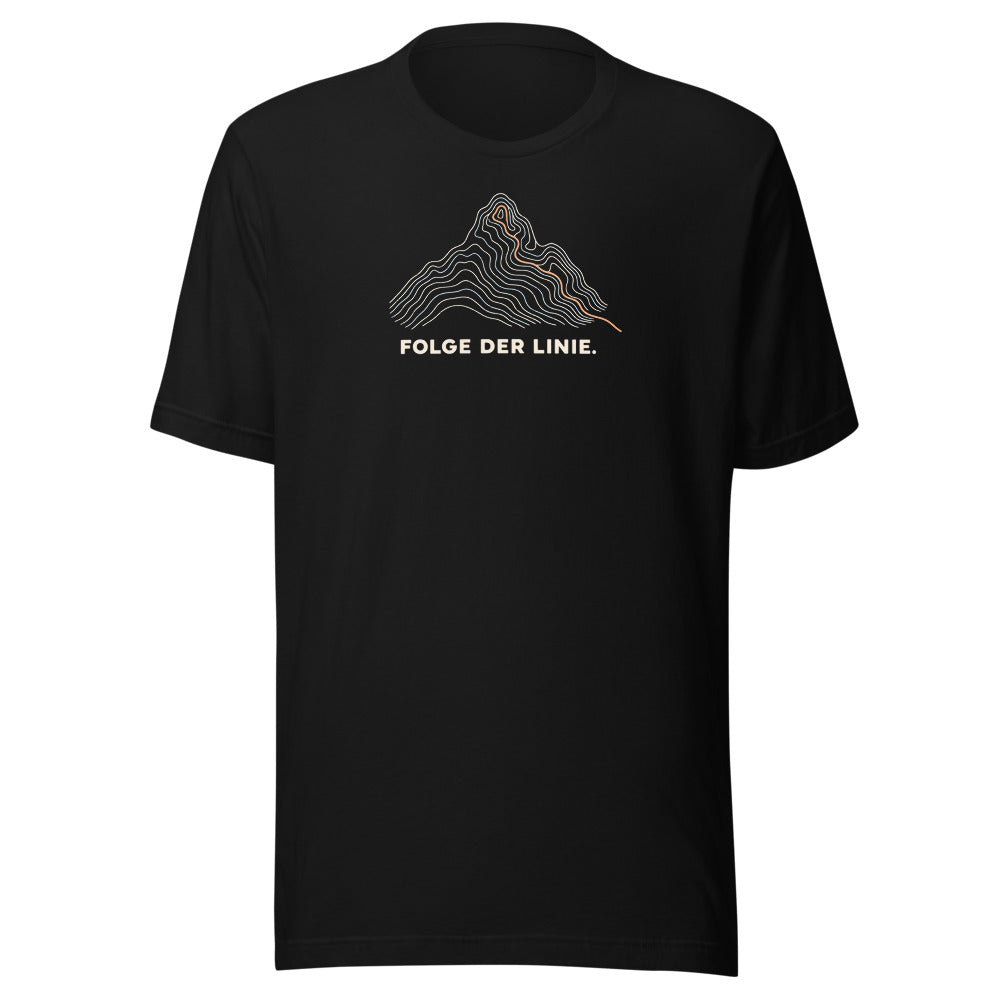 Folge der Linie T-Shirt – Schwarz
