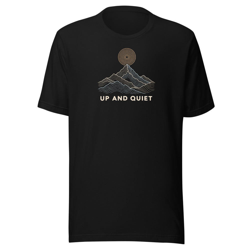 Up and Quiet T-Shirt – Schwarz