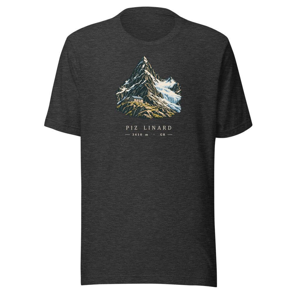 Piz Linard Silvretta T-Shirt – Dunkelgrau meliert