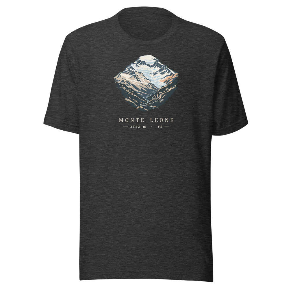Monte Leone Simplon T-Shirt – Dunkelgrau meliert